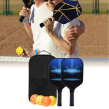Maxbell Premium Pickleball Paddles Set Nonslip Grip with Carry Bag Portable Racquets Small Square