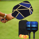Maxbell Premium Pickleball Paddles Set Nonslip Grip with Carry Bag Portable Racquets Small Square