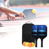 Maxbell Premium Pickleball Paddles Set Nonslip Grip with Carry Bag Portable Racquets Small Square