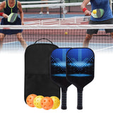 Maxbell Premium Pickleball Paddles Set Nonslip Grip with Carry Bag Portable Racquets Small Square