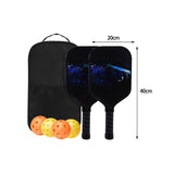 Maxbell Premium Pickleball Paddles Set Nonslip Grip with Carry Bag Portable Racquets Star Cluster
