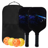 Maxbell Premium Pickleball Paddles Set Nonslip Grip with Carry Bag Portable Racquets Star Cluster