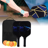 Maxbell Premium Pickleball Paddles Set Nonslip Grip with Carry Bag Portable Racquets Star Cluster