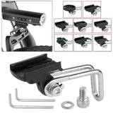 Maxbell Bike Flashlight Holder Center Fork Bicycle Headlight Bracket for Cycling B03B05