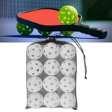 Maxbell 12 Pieces Pickleball Balls Competition Ball for Sanctioned Tournament Play White