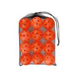 Maxbell 12 Pieces Pickleball Balls Competition Ball for Sanctioned Tournament Play Orange