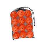 Maxbell 12 Pieces Pickleball Balls Competition Ball for Sanctioned Tournament Play Orange