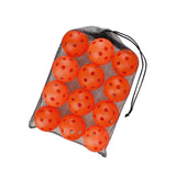Maxbell 12 Pieces Pickleball Balls Competition Ball for Sanctioned Tournament Play Orange