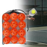 Maxbell 12 Pieces Pickleball Balls Competition Ball for Sanctioned Tournament Play Orange