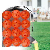 Maxbell 12 Pieces Pickleball Balls Competition Ball for Sanctioned Tournament Play Orange