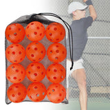 Maxbell 12 Pieces Pickleball Balls Competition Ball for Sanctioned Tournament Play Orange