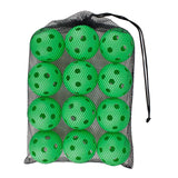 Maxbell 12 Pieces Pickleball Balls Competition Ball for Sanctioned Tournament Play Green