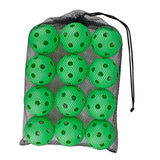 Maxbell 12 Pieces Pickleball Balls Competition Ball for Sanctioned Tournament Play Green
