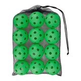 Maxbell 12 Pieces Pickleball Balls Competition Ball for Sanctioned Tournament Play Green