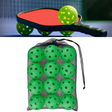 Maxbell 12 Pieces Pickleball Balls Competition Ball for Sanctioned Tournament Play Green