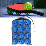Maxbell 12 Pieces Pickleball Balls Competition Ball for Sanctioned Tournament Play Blue