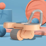Maxbell Ab Roller Wheel Body Building Abdominal Core Trainer Ab Machine and Knee Mat Orange