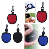 Maxbell Golf Ball Cleaner Pouch Protector for Protecting Golf Balls Sports Red