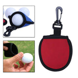 Maxbell Golf Ball Cleaner Pouch Protector for Protecting Golf Balls Sports Red