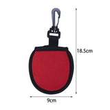 Maxbell Golf Ball Cleaner Pouch Protector for Protecting Golf Balls Sports Red