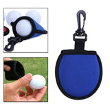 Maxbell Golf Ball Cleaner Pouch Protector for Protecting Golf Balls Sports Blue