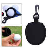 Maxbell Golf Ball Cleaner Pouch Protector for Protecting Golf Balls Sports Black