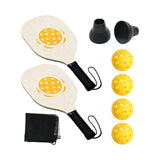Maxbell Professional Pickleball Set Player Paddle Racquets with Ball Pickers 4 Balls