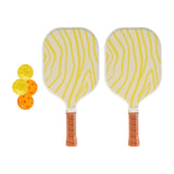 Maxbell Pickleball Paddle Set Includes 2 Rackets 4 Pickleballs for Outdoor Beginners