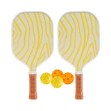 Maxbell Pickleball Paddle Set Includes 2 Rackets 4 Pickleballs for Outdoor Beginners