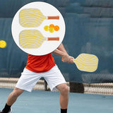 Maxbell Pickleball Paddle Set Includes 2 Rackets 4 Pickleballs for Outdoor Beginners
