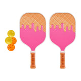 Maxbell Pickleball Paddle Set Includes 2 Rackets 4 Pickleballs for Sports Beginners