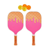 Maxbell Pickleball Paddle Set Includes 2 Rackets 4 Pickleballs for Sports Beginners