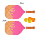 Maxbell Pickleball Paddle Set Includes 2 Rackets 4 Pickleballs for Sports Beginners