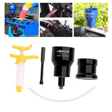 Maxbell Bicycle Road Bike Brake Oil Bleed Kit Tool Bleeding Oil Change Filling Tool Black and Base