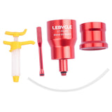 Maxbell Bicycle Road Bike Brake Oil Bleed Kit Tool Bleeding Oil Change Filling Tool Red and Base