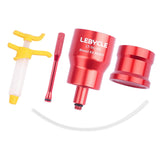 Maxbell Bicycle Road Bike Brake Oil Bleed Kit Tool Bleeding Oil Change Filling Tool Red and Base