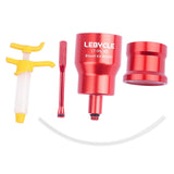 Maxbell Bicycle Road Bike Brake Oil Bleed Kit Tool Bleeding Oil Change Filling Tool Red and Base