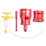 Maxbell Bicycle Road Bike Brake Oil Bleed Kit Tool Bleeding Oil Change Filling Tool Red and Base