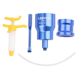 Maxbell Bicycle Road Bike Brake Oil Bleed Kit Tool Bleeding Oil Change Filling Tool Blue and Base