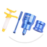 Maxbell Bicycle Road Bike Brake Oil Bleed Kit Tool Bleeding Oil Change Filling Tool Blue and Base