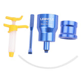 Maxbell Bicycle Road Bike Brake Oil Bleed Kit Tool Bleeding Oil Change Filling Tool Blue and Base
