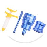Maxbell Bicycle Road Bike Brake Oil Bleed Kit Tool Bleeding Oil Change Filling Tool Blue and Base