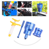 Maxbell Bicycle Road Bike Brake Oil Bleed Kit Tool Bleeding Oil Change Filling Tool Blue and Base
