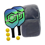 Maxbell Premium Pickleball Paddles Set Lightweight for Indoor and Outdoor Tournament Green