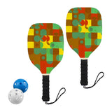 Maxbell Wooden Pickleball Set 2 Paddles & 2 Balls Outdoor Indoor Sports