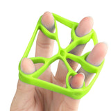 Maxbell Silicone Finger Strengthener Forearm Pianist Exercise Hand Gripper Exerciser Green 6.6LB