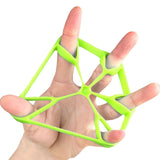Maxbell Silicone Finger Strengthener Forearm Pianist Exercise Hand Gripper Exerciser Green 6.6LB