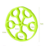 Maxbell Silicone Finger Strengthener Forearm Pianist Exercise Hand Gripper Exerciser Green 6.6LB
