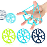 Maxbell Silicone Finger Strengthener Forearm Pianist Exercise Hand Gripper Exerciser Blue 8.8LB