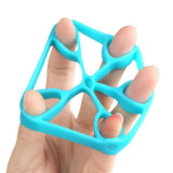 Maxbell Silicone Finger Strengthener Forearm Pianist Exercise Hand Gripper Exerciser Blue 8.8LB